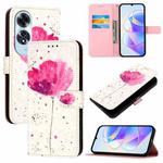 For OPPO A60 4G Global 3D Painting Horizontal Flip Leather Phone Case(Flower)