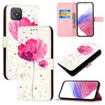 For OPPO A92s 5G 3D Painting Horizontal Flip Leather Phone Case(Flower)