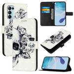 For OPPO Reno5 5G / 4G / Find X3 Lite 3D Painting Horizontal Flip Leather Phone Case(Skull)