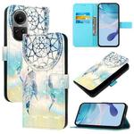 For OPPO Reno10 / Reno10 Pro Global 3D Painting Horizontal Flip Leather Phone Case(Dream Wind Chimes)
