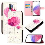 For OPPO A9 2020 4G / A5 2020 4G 3D Painting Horizontal Flip Leather Phone Case(Flower)