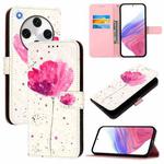 For OPPO Find X8 Pro 3D Painting Horizontal Flip Leather Phone Case(Flower)