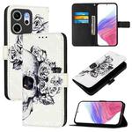 For OPPO Reno14 F 5G 3D Painting Horizontal Flip Leather Phone Case(Skull)