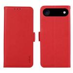 For iPhone 17 Air ABEEL Side-Magnetic Litchi Pattern Leather RFID Phone Case(Red)