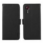 For Samsung Galaxy Xcover7 ABEEL Side-Magnetic Litchi Pattern Leather RFID Phone Case(Black)