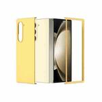 For Samsung Galaxy Z Fold6 5G PC Frosted Full Coverage Phone Case(Yellow)