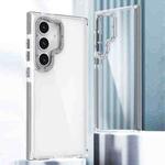 For Samsung Galaxy S24 Ultra 5G Dual-Color Clear Acrylic Hybrid TPU Phone Case(Grey)