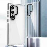 For Samsung Galaxy S24+ 5G Dual-Color Clear Acrylic Hybrid TPU Phone Case(Black)
