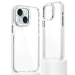 For iPhone 14 Plus Dual-Color Clear Acrylic Hybrid TPU Phone Case(Transparent)