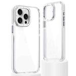 For iPhone 14 Pro Max Dual-Color Clear Acrylic Hybrid TPU Phone Case(Transparent)