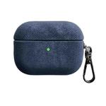 For AirPods Pro 2 Suede Earphone Protective Case(Blue)
