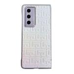 For Honor Magic Vs2 Pearlescent Paint Gradient Geometric Leather Phone Case(Silver)