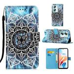 For OPPO A79 5G Colored Drawing Pattern Plain Weave Leather Phone Case(Undersea Mandala)