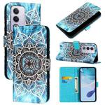 For OPPO A3 Pro 5G Global Colored Drawing Pattern Plain Weave Leather Phone Case(Undersea Mandala)