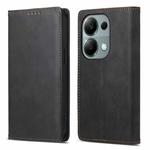 For Xiaomi Redmi Note 13 Pro 4G DF-05 Business Solid Color Magnetic RFID Leather Phone Case(Black)