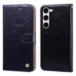 For Samsung Galaxy S24 Oil Wax Texture Shockproof Flip Leather Phone Case(Black)