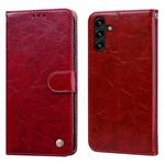 For Samsung Galaxy A04 / A04s Oil Wax Texture Shockproof Flip Leather Phone Case(Red)
