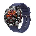 ET482 1.43 inch AMOLED Screen Sports Smart Watch Support Bluethooth Call /  ECG Function(Blue Silicone Band)