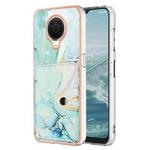 For Nokia G20 / G10 Marble Pattern IMD Card Slot Phone Case(Green)