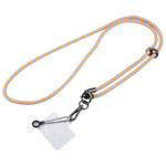 Flash Buckle Crossbody Mobile Phone Long Lanyard(Orange Blue)