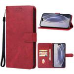 For iPhone 16 Pro Max Leather Phone Case(Red)