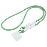 Spiral Crossbody Mobile Phone Long Lanyard(Green White)