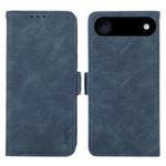 For iPhone 17 Air ABEEL Frosted Magnetic RFID Leather Phone Case(Blue)