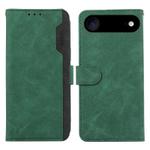 For iPhone 17 Air ABEEL Color Block Magnetic RFID Leather Phone Case(Green-Black)