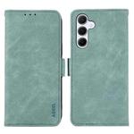 For Samsung Galaxy A05s 4G ABEEL Frosted Magnetic RFID Leather Phone Case(Cyan)