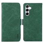 For Samsung Galaxy A14 5G ABEEL Frosted Magnetic RFID Leather Phone Case(Green)
