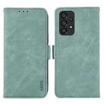 For Samsung Galaxy A23 5G / 4G ABEEL Frosted Magnetic RFID Leather Phone Case(Cyan)