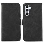 For Samsung Galaxy A24 4G ABEEL Frosted Magnetic RFID Leather Phone Case(Black)