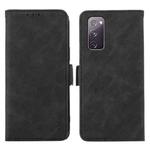 For Samsung Galaxy S20 FE ABEEL Frosted Magnetic RFID Leather Phone Case(Black)