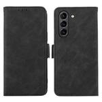 For Samsung Galaxy S21 FE 5G ABEEL Frosted Magnetic RFID Leather Phone Case(Black)