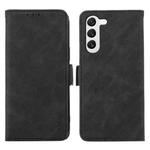 For Samsung Galaxy S22+ 5G ABEEL Frosted Magnetic RFID Leather Phone Case(Black)