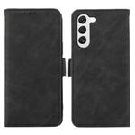 For Samsung Galaxy S22 5G ABEEL Frosted Magnetic RFID Leather Phone Case(Black)