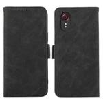 For Samsung Galaxy Xcover 7 ABEEL Frosted Magnetic RFID Leather Phone Case(Black)