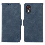 For Samsung Galaxy Xcover 7 ABEEL Frosted Magnetic RFID Leather Phone Case(Blue)