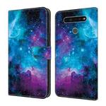 For LG K51 Crystal Painted Leather Phone case(Starry Sky)