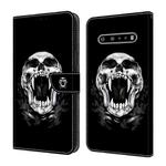 For LG V60 ThinQ 5G Crystal Painted Leather Phone case(Skull)