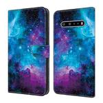 For LG V60 ThinQ 5G Crystal Painted Leather Phone case(Starry Sky)