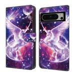 For Google Pixel 6 Pro Crystal Painted Leather Phone case(Unicorn)