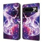For Google Pixel 7 Pro 5G Crystal Painted Leather Phone case(Unicorn)