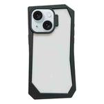 For iPhone 15 Creative Irregular Frame Shockproof Phone Case(Black)