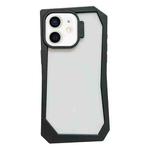 For iPhone 12 Creative Irregular Frame Shockproof Phone Case(Black)