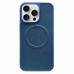 For iPhone 15 Pro Max 2 in 1 MagSafe Magnetic Silicone Leather Phone Case(Blue)
