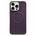 For iPhone 15 Pro Max 2 in 1 MagSafe Magnetic Silicone Leather Phone Case(Purple)