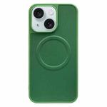 For iPhone 15 Plus 2 in 1 MagSafe Magnetic Silicone Leather Phone Case(Green)