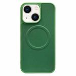 For iPhone 14 Plus 2 in 1 MagSafe Magnetic Silicone Leather Phone Case(Green)