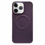For iPhone 11 Pro Max 2 in 1 MagSafe Magnetic Silicone Leather Phone Case(Purple)